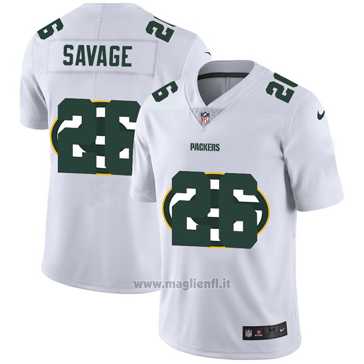 Maglia NFL Limited Green Bay Packers Savage Logo Dual Overlap Bianco